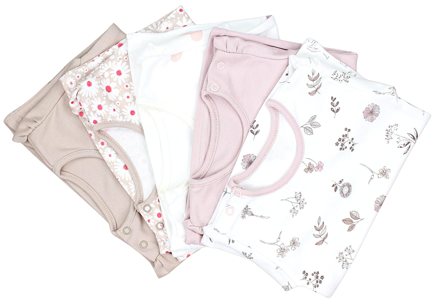 TupTam Baby Mädchen Kurzarm T-Shirt Gemustert Bunt 5er Set