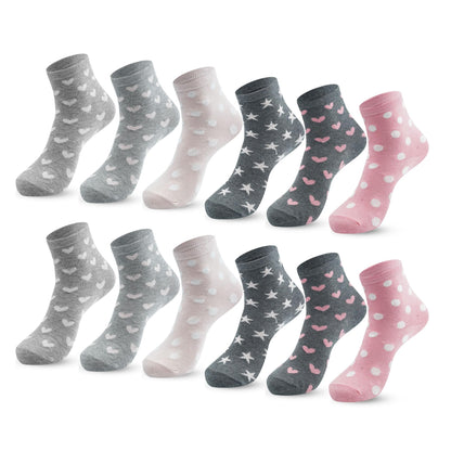 Libella 10/12er Kinder Mädchen Sneaker Socken Kids Füßlinge Sneakersocken bunt 2108VA