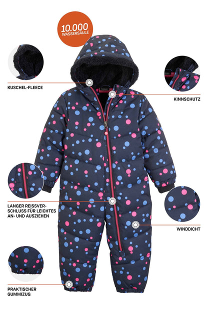 Killtec Unisex Children's Karter Mini Jumpsuit in Down Look with Hood
