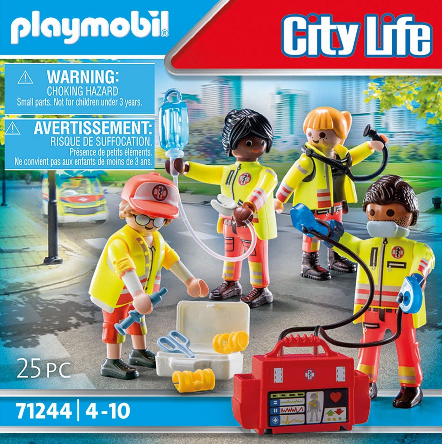 PLAYMOBIL City Life 71244 Rettungsteam, Spielzeug für Kinder ab 4 Jahren