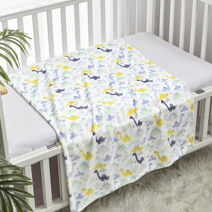 CREVENT Kleine Flauschige warme Baby-Überwurfdecke für Jungen, Kleinkinder, Kinderbett, Kinderwagen, 75 cm x 100 cm, graue Wolke