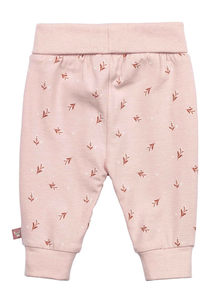Sterntaler Flowers Girls' Baby Trousers with All-Over Print, Cotton Jersey Jogging Bottoms with Elastic Cuffs, Comfortable Children's Slip-On Trousers, Children's Clothing from Birth