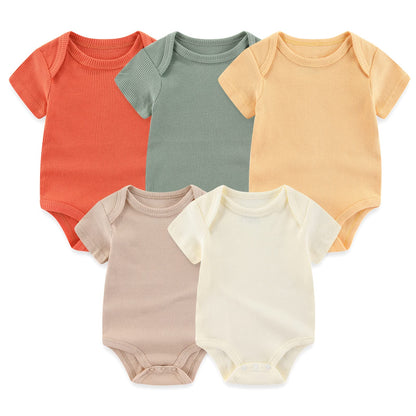 TONE Bodys Kurzarm für Neugeborene Baby Jungen und Mädchen 0-3m/3-6m/6-9m/9-12m Baumwolle