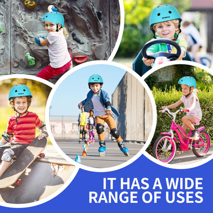 BURSUN Kinder Fahrradhelm Kinderhelm Skaterhelm für Alter 2-16 Jahre Jungen Mädchen, Kinderhelm für Fahrrad Roller Skateboard Scooter Roller Skating