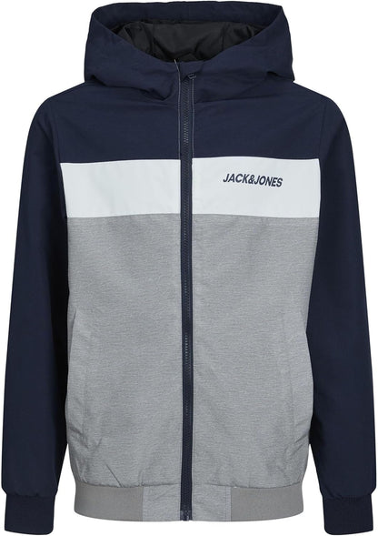 JACK &amp; JONES Jjerush Blocking Hood Bomber Sn Jr Boys Jacket 