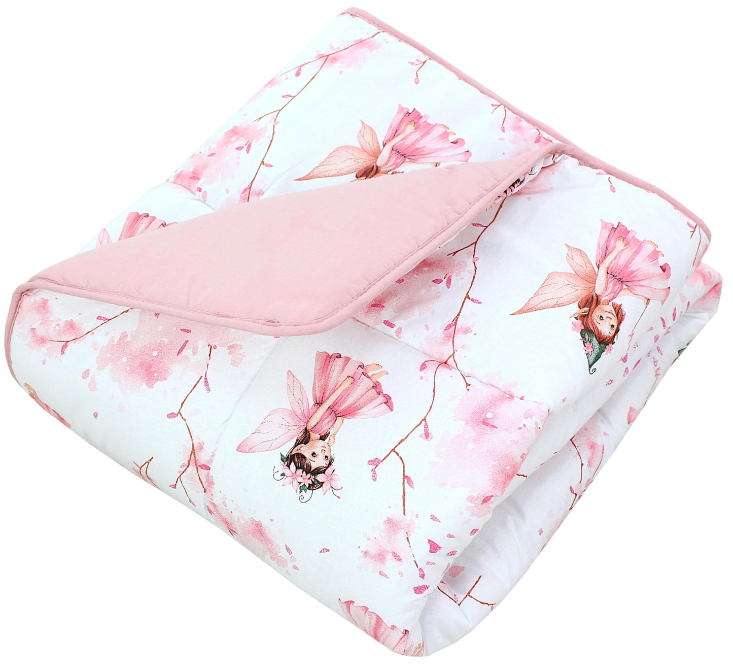 TupTam Krabbeldecke für Baby 120x120 cm - Gepolsterte Spieldecke Baby Baumwolle, XXL, OEKO-TEX, Weich & Hautfreundlich, Farbe: Wald/Beige - Meloni2