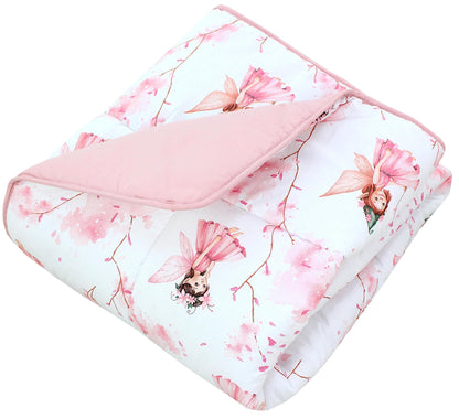TupTam Krabbeldecke für Baby 120x120 cm - Gepolsterte Spieldecke Baby Baumwolle, XXL, OEKO-TEX, Weich & Hautfreundlich, Farbe: Wald/Beige - Meloni2