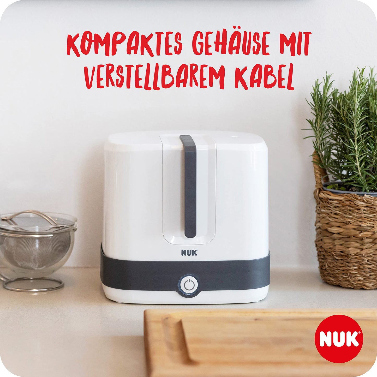 NUK Perfect Match Complete Feeding Set | Ab 0 Monate | Vario Express-Sterilisator, 4 Babyflaschen, Flaschenwärmer, Flaschenbürste und mehr | Regenbogen | 8 Stück