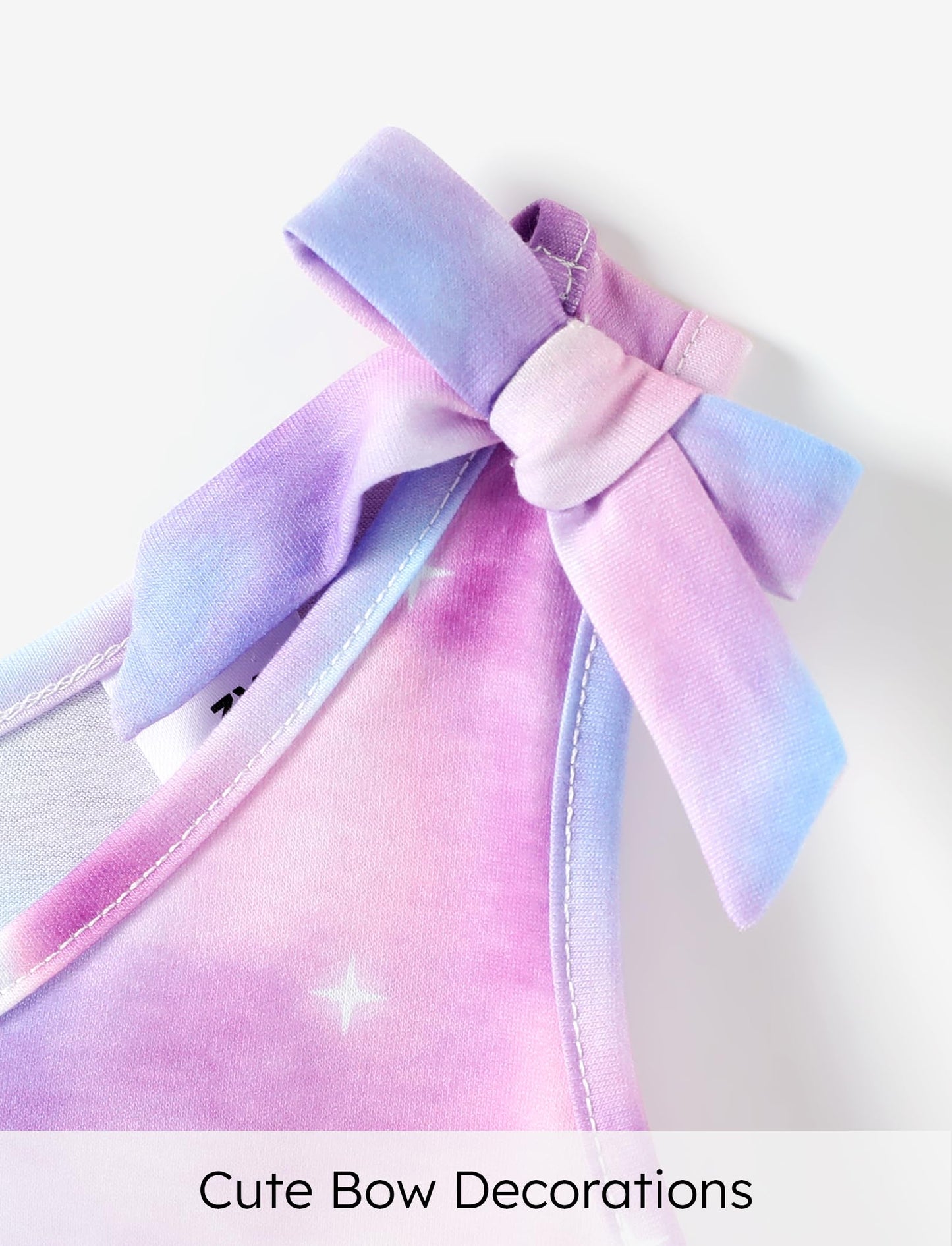 PATPAT Mädchenkleid ärmellos, Baby Mädchen Kleid mit Schleife an den Schulterträgern für Geburtstag, Party, Bankett, Hochzeit, Urlaub, Bunt