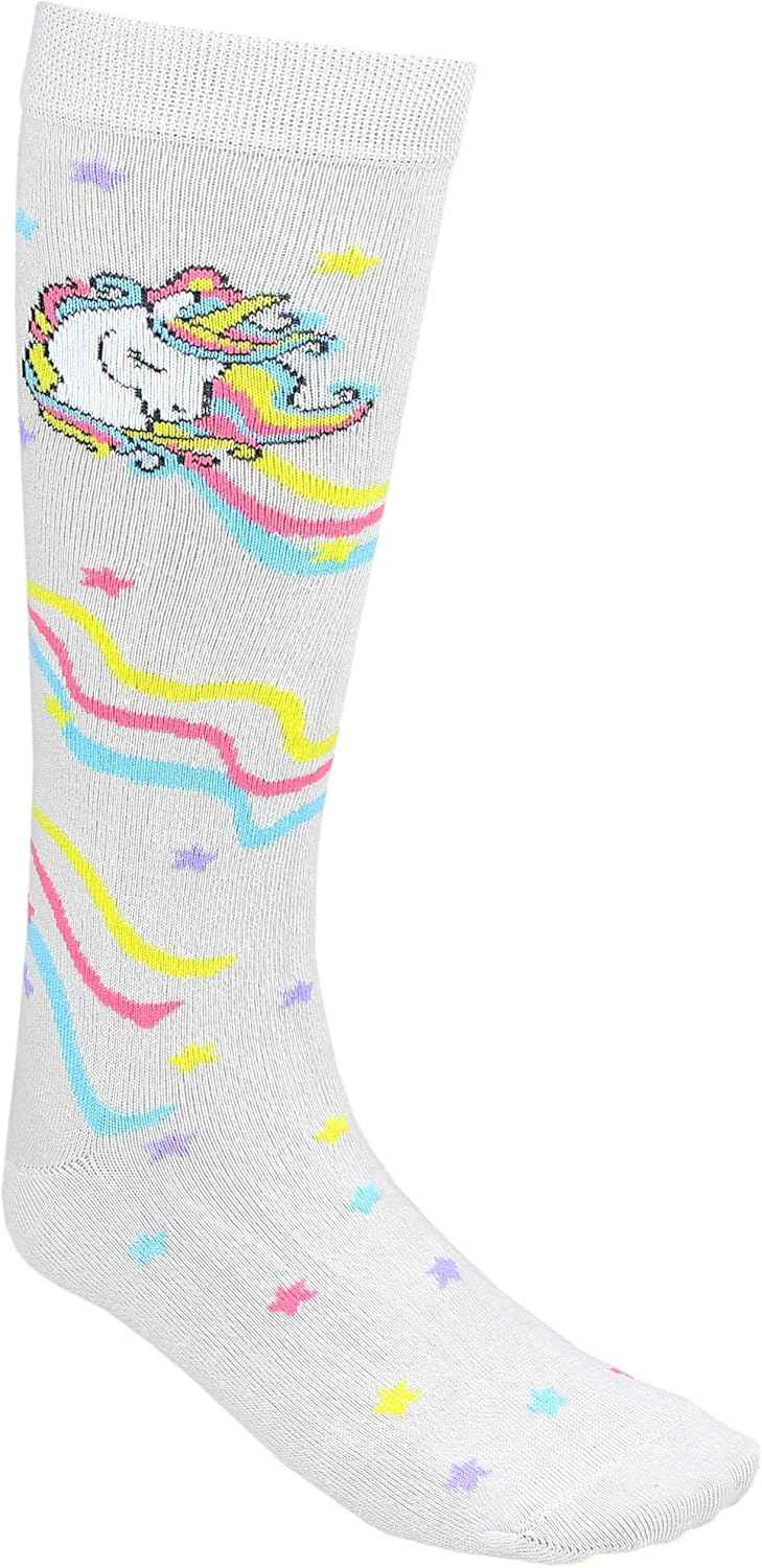 TupTam Girls' Knee-Length Socks, Patterned, Pack of 3