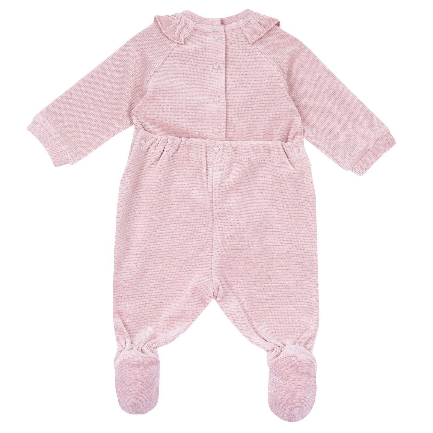 Chicco, Baby-Strampler für Jungen und Mädchen aus warmem und weichem Velours, mit praktischer Knopföffnung, ideal für den Winter, Babykleidung für 0-24 Monate, entworfen in Italien