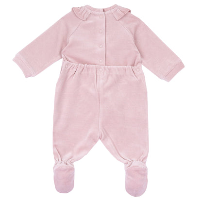 Chicco, Baby-Strampler für Jungen und Mädchen aus warmem und weichem Velours, mit praktischer Knopföffnung, ideal für den Winter, Babykleidung für 0-24 Monate, entworfen in Italien