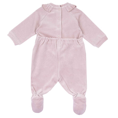 Chicco, Baby romper for boys and girls made of warm and soft velour, with practical button opening, ideal for winter, baby clothes for 0-24 months, designed in Italy
