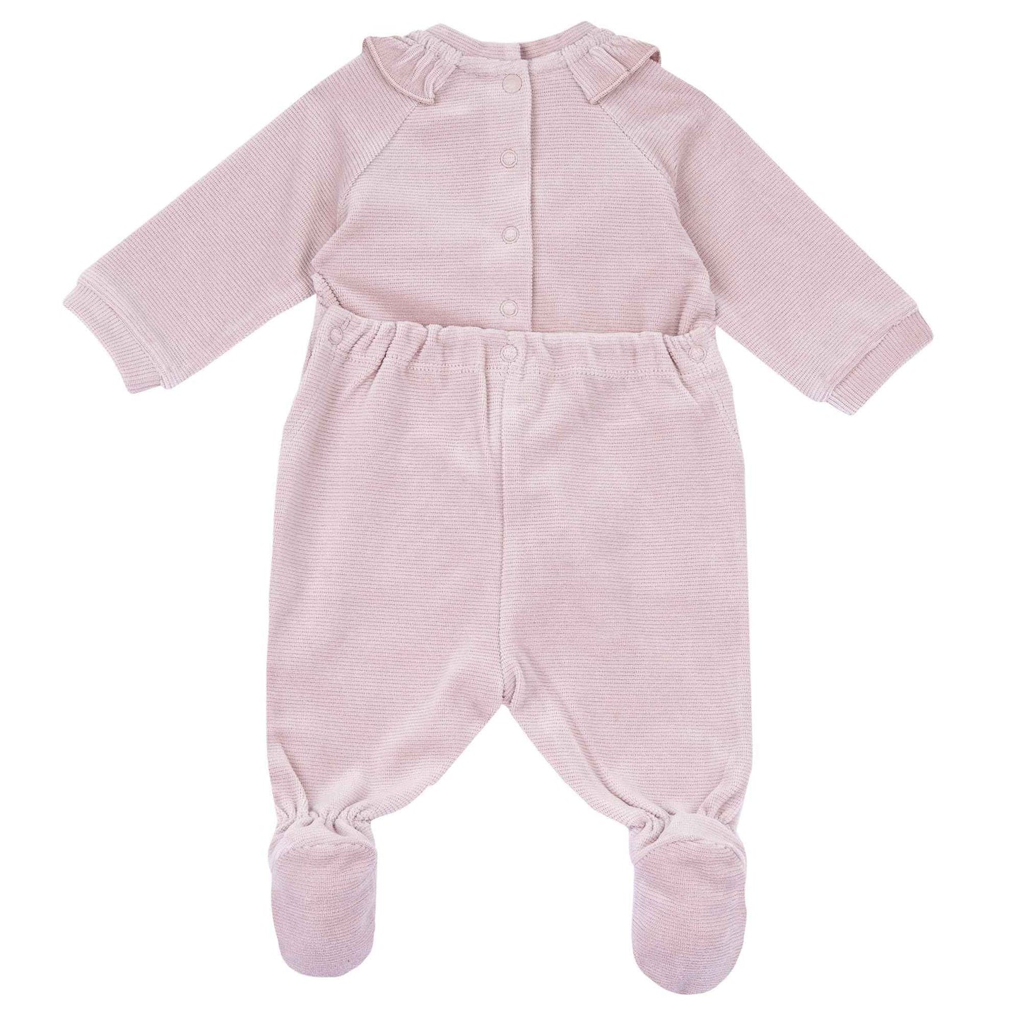 Chicco, Baby romper for boys and girls made of warm and soft velour, with practical button opening, ideal for winter, baby clothes for 0-24 months, designed in Italy