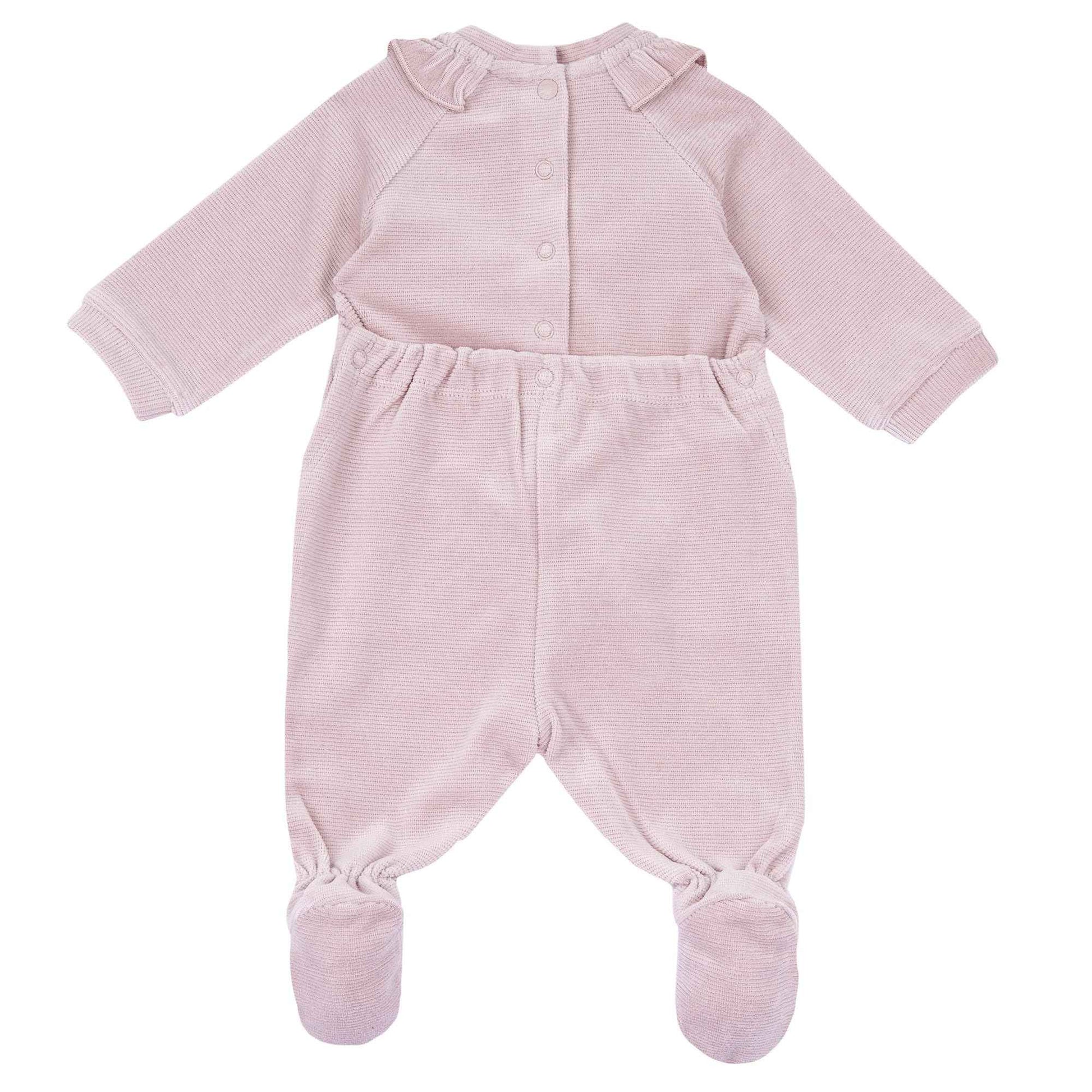 Chicco, Baby romper for boys and girls made of warm and soft velour, with practical button opening, ideal for winter, baby clothes for 0-24 months, designed in Italy