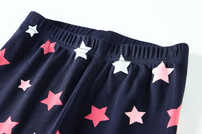 LOLPIP Mädchen Pyjamas 100% Baumwolle Schlafanzug für Kinder Schlafkleidung Langarm 4 Stück Set 1-12 Jahre