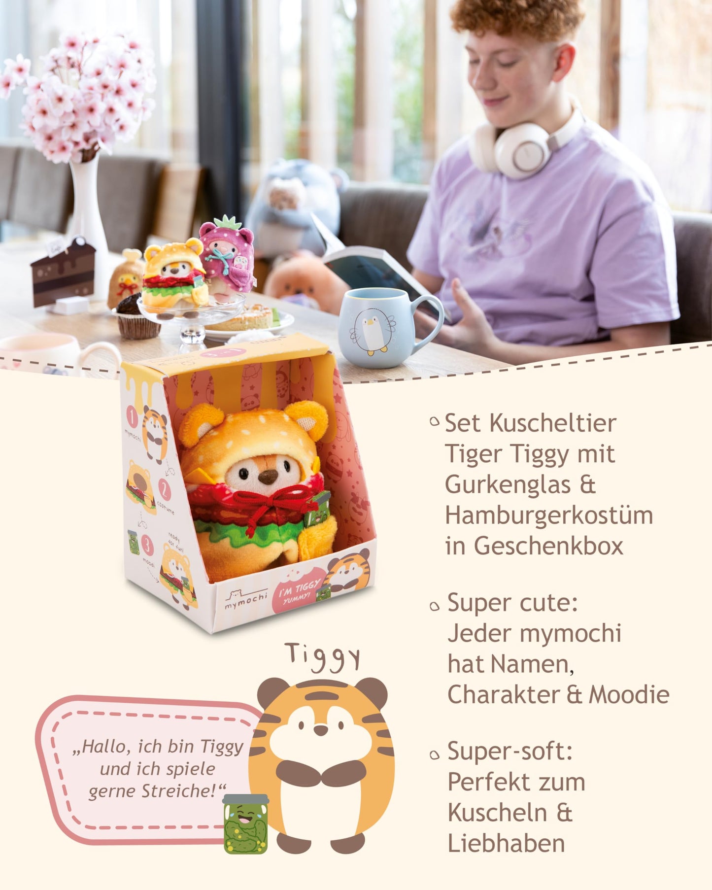 NICI Kuscheltier Küken Tschieps 8cm mit Chilisoße & Hähnchenkeulekostüm in Geschenkbox - gelb - Stofftier aus weichem Plüsch, Plüschtier zum Kuscheln und Spielen, für Kinder & Erwachsene - 61653