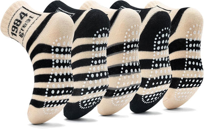 KOWAYI Stoppersocken Kinder 5/10 Paar ABS Rutschsocken Kinder Jungen, Mädchen, Baby Antirutschsocken 1-7 Jahre Grip Socken