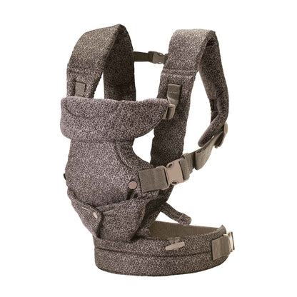 Infantino Flip Advanced 4-in-1 Babytrage, Ergonomisch, Umwandelbar, mit Blickrichtung Nach Innen und Außen, Vorne und Hinten Tragbar für Neugeborene bis Kleinkinder von 3,6-14,5 kg, Grau