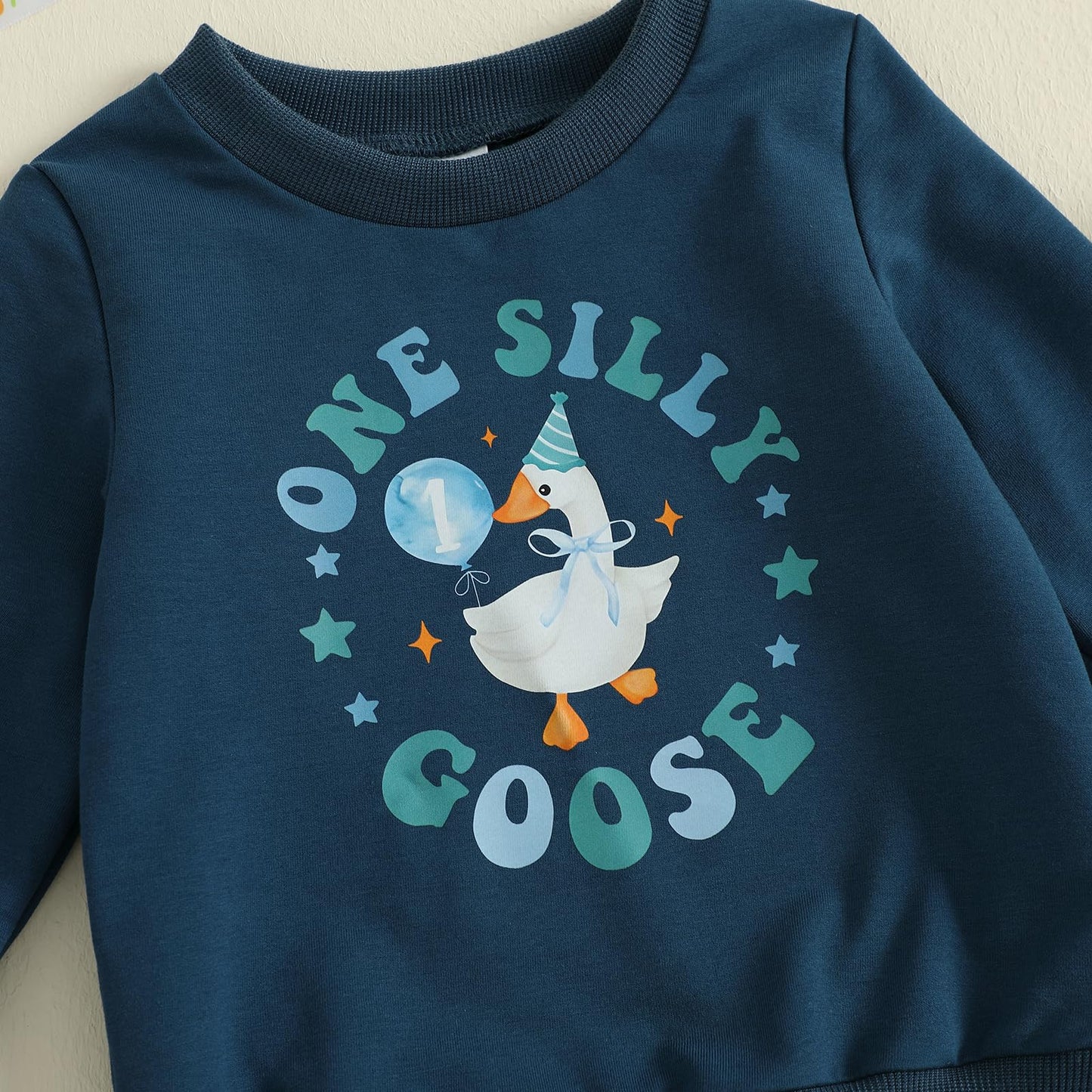 1. Jahr Geburtstag Outfit Baby Junge Kleidung Set Langarm Sweatshirt und Hose Kleidung Sets für Jungen