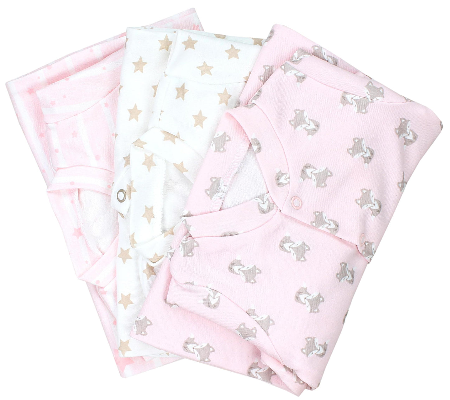 TupTam Baby Mädchen Schlafstrampler mit Fuß 3er Pack