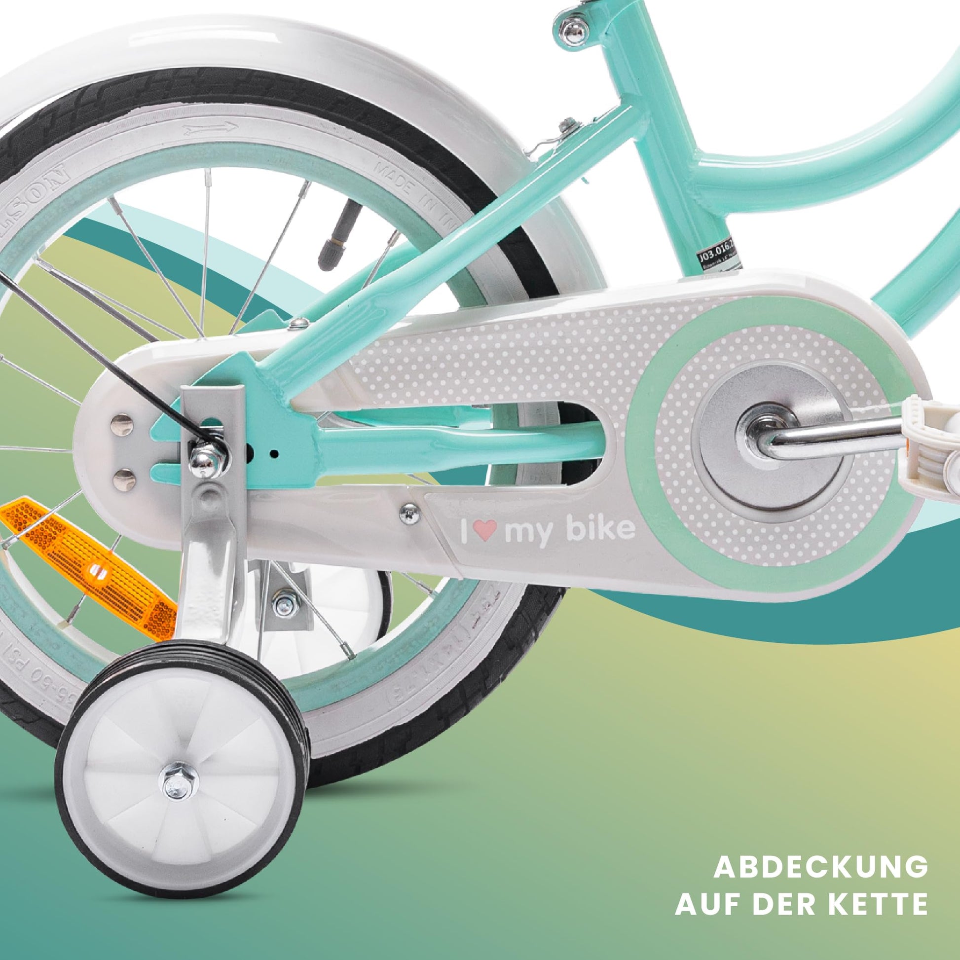 sun baby Mädchenfahrrad 12, 14 und 16 Zoll Radgröße Heart Bike zur Auswahl, mit Abnehmbarer Schubstange, Kinderfahrrad für Mädchen von 2 bis 6 Jahre - Meloni2