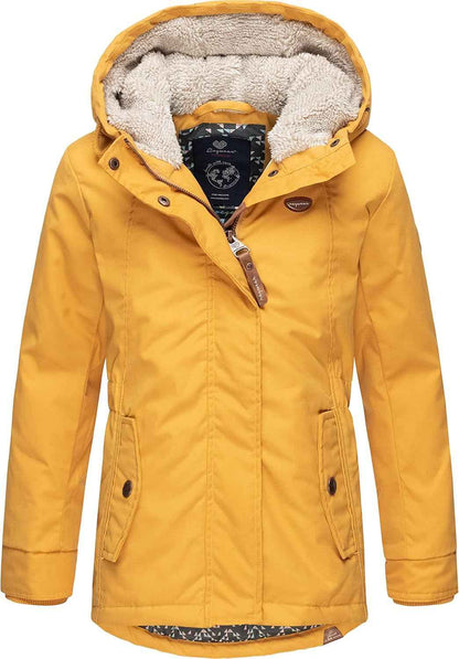 Ragwear Elvina Children's Girls' Winter Jacket Winter Coat Outdoor Jacket with Hood 128-152