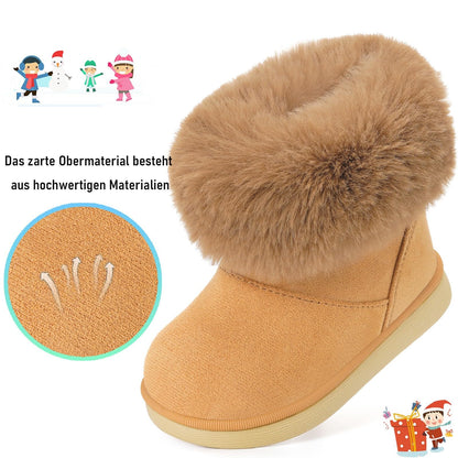 Gaatpot Baby Boots, Girls' Boots, Winter Shoes, Snow Boots, Children's Slip-On Boots, Warm Plush Lined, Comfortable, Rabbit Ears, Shoes, EU 20-29