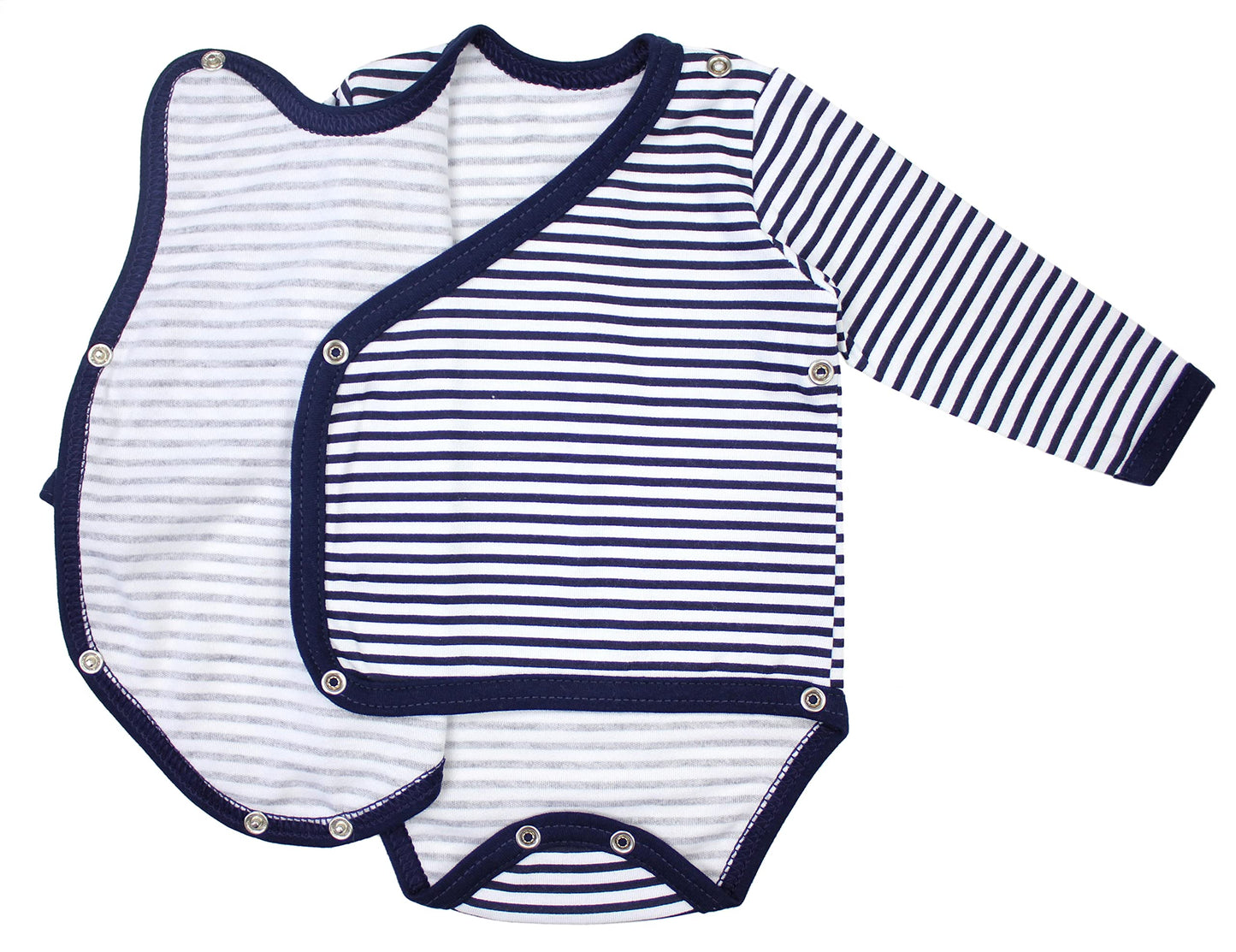 TupTam Baby Body Langarm – Wickelbody Langarm für Jungen & Mädchen, 5er Pack, 100% Baumwolle, OEKO-TEX