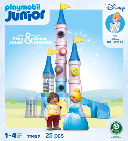 PLAYMOBIL JUNIOR | Disney | Cinderellas Schloss | nachhaltiges Spielzeug für Kinder ab 1 Jahr | 71457
