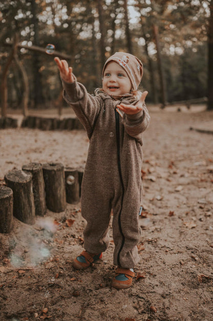 Fuchs & Kiwi Walkoverall Baby Boys - Natural Virgin Wool & Jersey Lining - Oeko-Tex, Skin-Friendly - Handmade in Berlin - Wool Walk Overall Baby & Toddler - Winter & Autumn