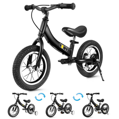 YBIKE 2 in 1 Laufrad, Kinderlaufrad und Kinderfahrrad Dual-Use-Funktion, geeignet für Kinder im Alter von 1-7, 12,14,16 Zoll mit Bremse, Pedal, Trainingstheorie - Meloni2