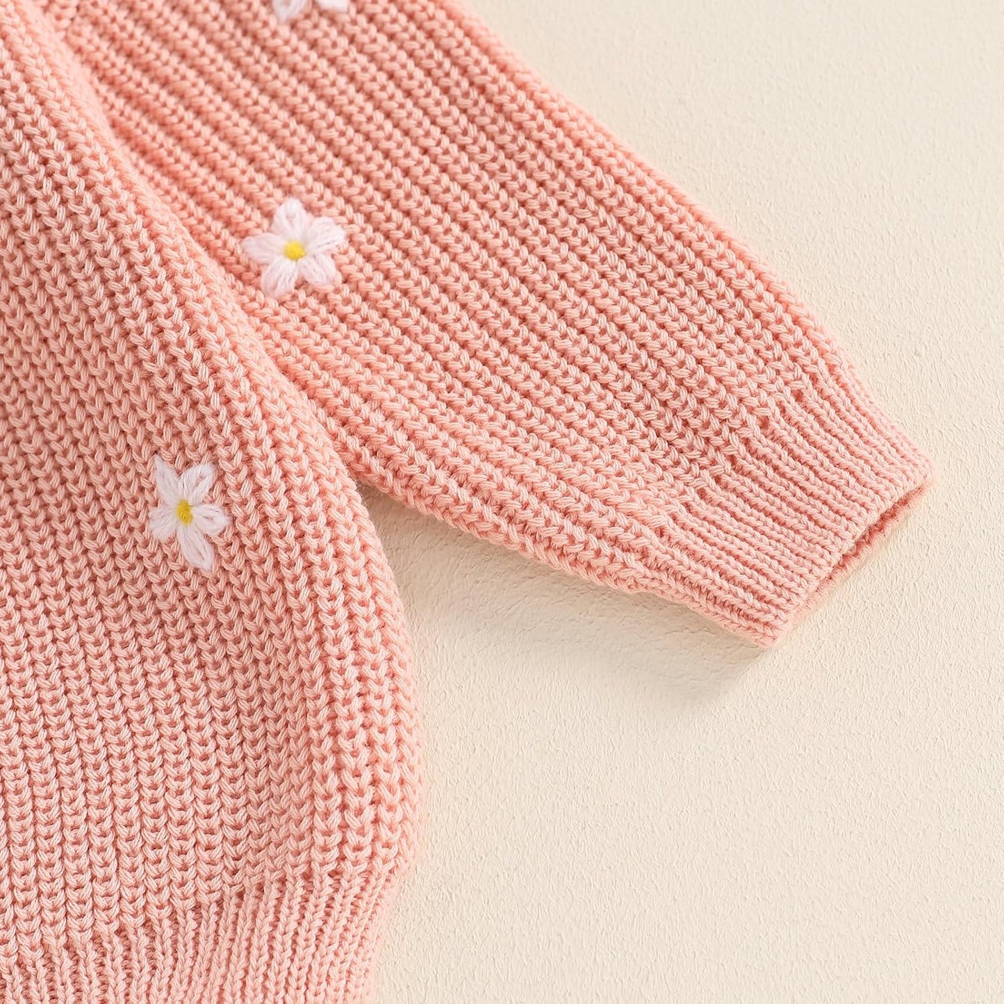 L&ieserram Baby Mädchen Jungen 1. Geburtstag Gestrickt Pullover Jumper Langarm Strickpullover Pulli Kleinkinder Kleidung Outfit Knitted Sweater 1 Jahr