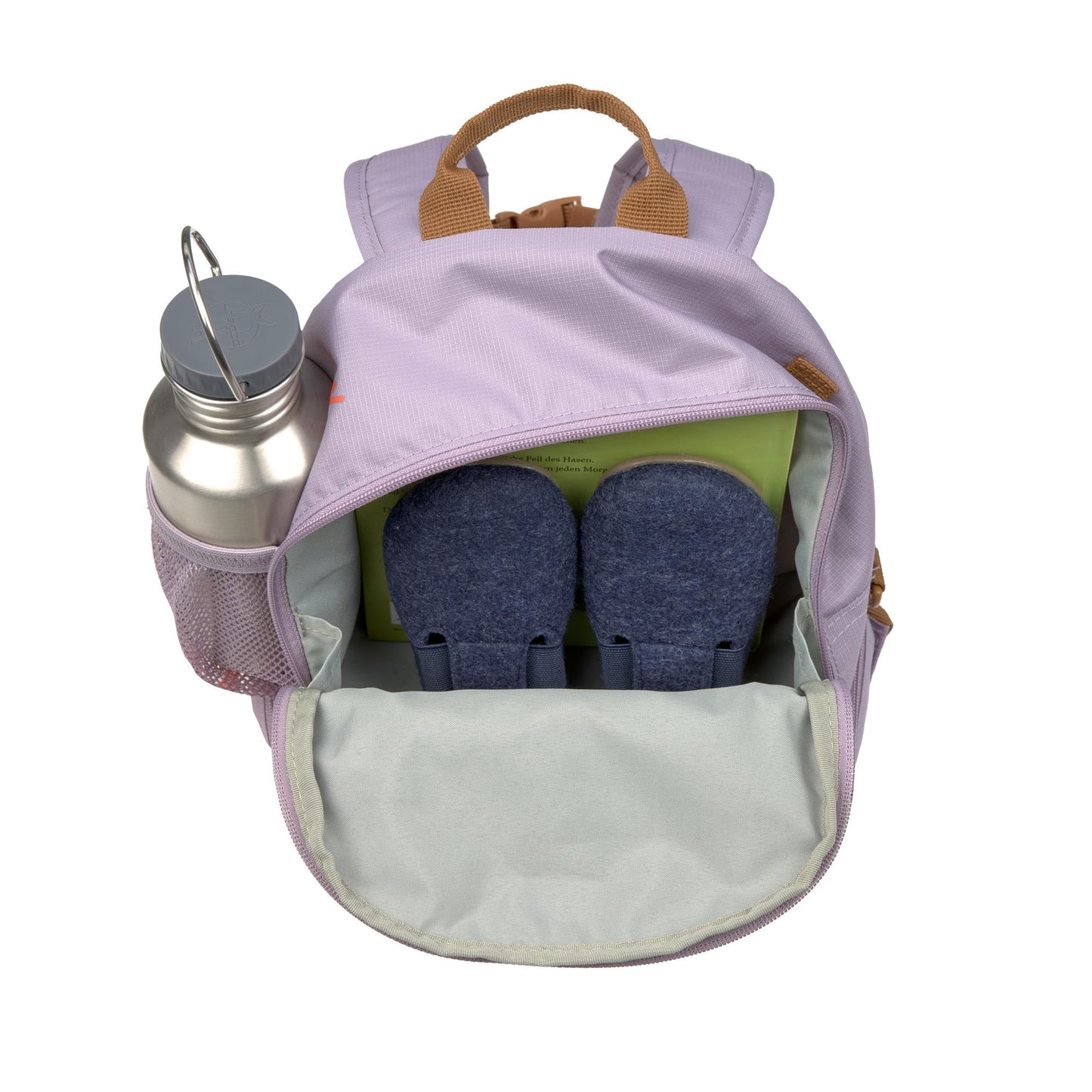 LÄSSIG Children's Backpack Nursery Bag with Chest Strap 6.5 L from 3 Years, Adventure Tractor, Kids Backpack