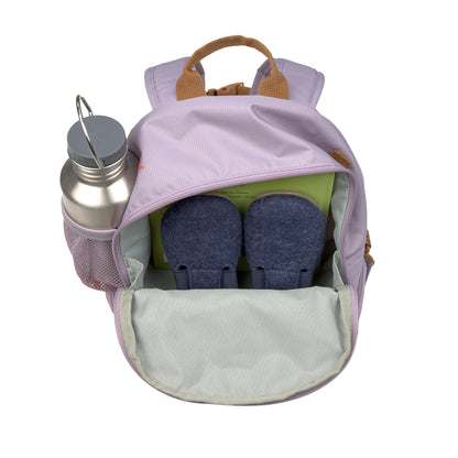 LÄSSIG Children's Backpack Nursery Bag with Chest Strap 6.5 L from 3 Years, Adventure Tractor, Kids Backpack