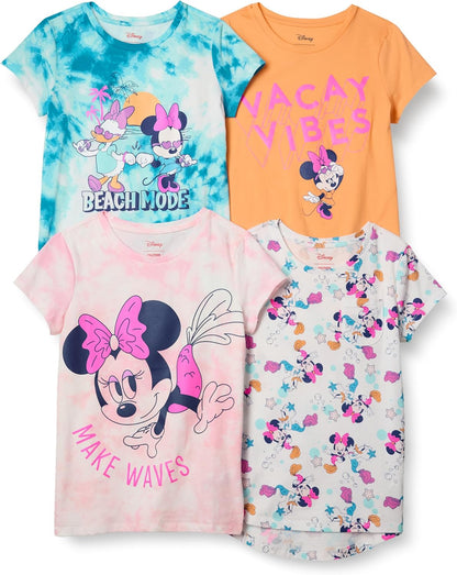 Essentials Disney | Marvel | Star Wars | Frozen | Princess Mädchen Kurzärmelige T-Shirts, Multi-Packs