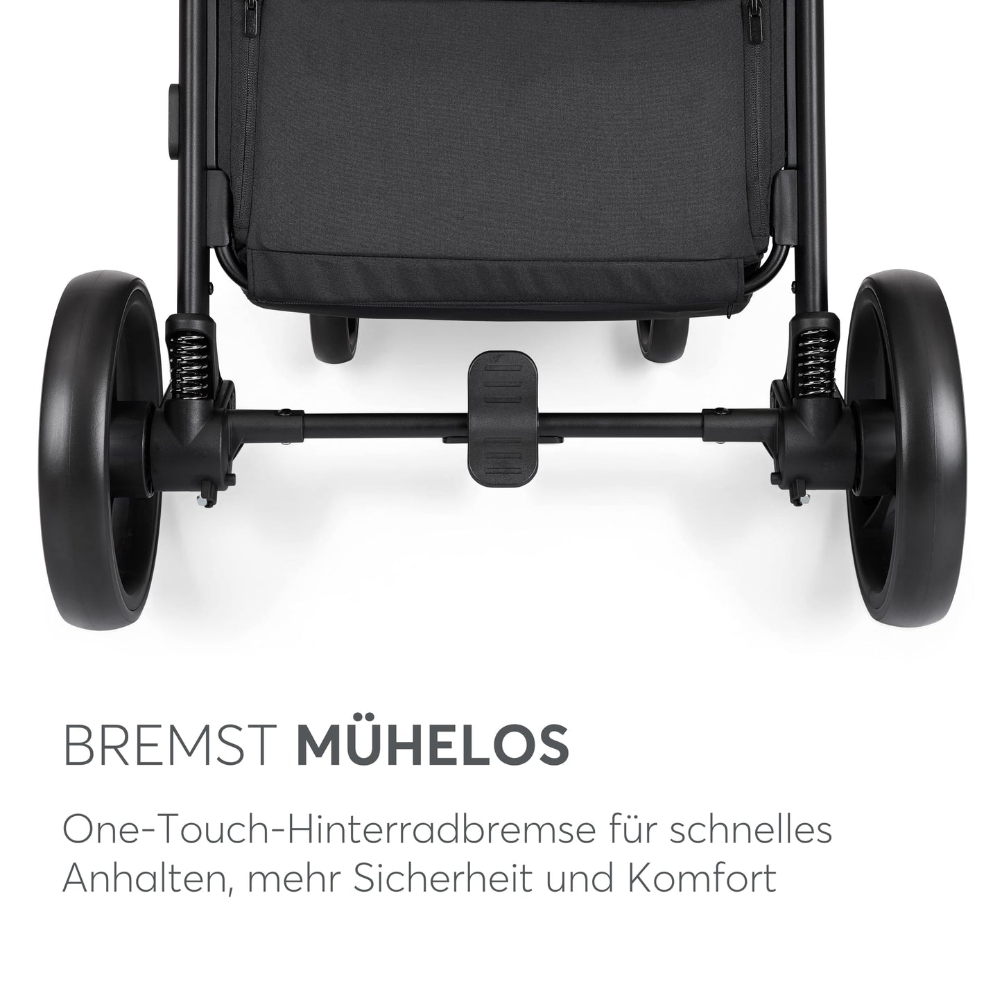 KikkaBoo Reisebuggy Kinderwagen URBAN, Buggy mit Liegefunktion ab Geburt bis 22 kg, Klein Zusammenklappbar, Leicht, EVA Räder mit Federung, Höhenverstellbarer Griff, Beige