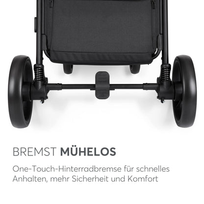 KikkaBoo Reisebuggy Kinderwagen URBAN, Buggy mit Liegefunktion ab Geburt bis 22 kg, Klein Zusammenklappbar, Leicht, EVA Räder mit Federung, Höhenverstellbarer Griff, Beige