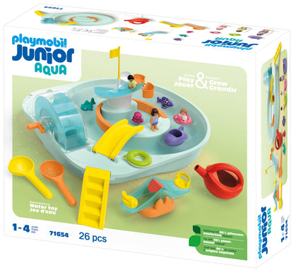 PLAYMOBIL JUNIOR Aqua | Tinti | Buntes U-Boot | nachhaltiges Badewannenspielzeug | Für Kinder ab 1 Jahr | inkl. 3 verschiedenfarbigen Badetabs | 71440