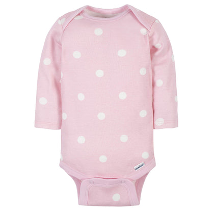 Mädchen 6er-Pack Langarm-Strampler Bodys Baby und Kleinkind T-Shirt Set (6er Pack)