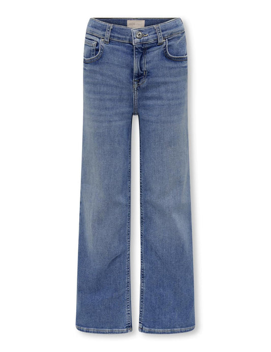 ONLY Girl Weit geschnitten Jeans KOGMADISON Mittlere Taille Gerade geschnitten Jeans