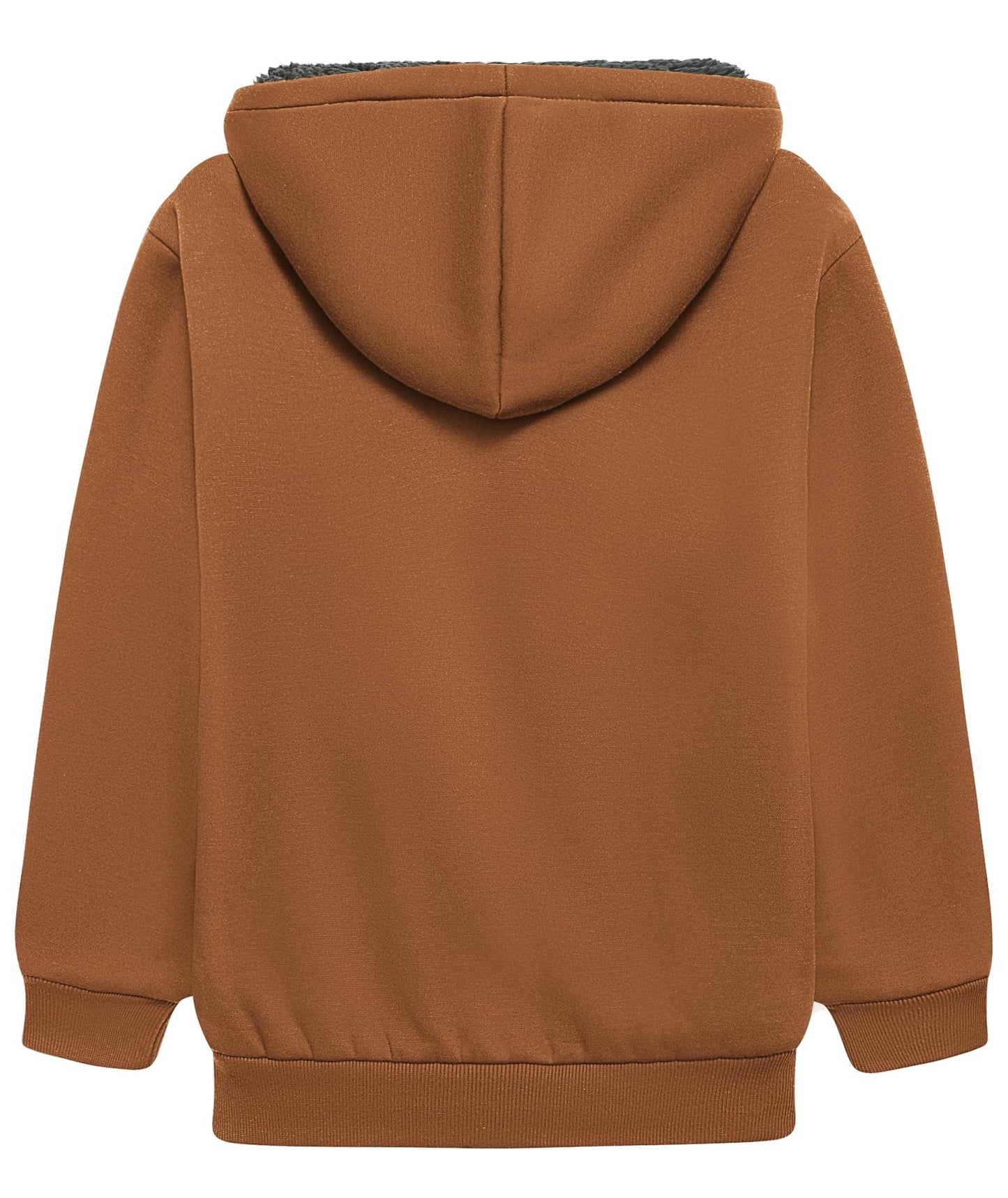 LLdress Fleece Jacket Boys Hoodie with Zip Children's Hoodie Boys Warm Hooded Jacket Causal Winter Ourdoor Sweat Jacket with Fleece Lining Hooded Jackets for Boys