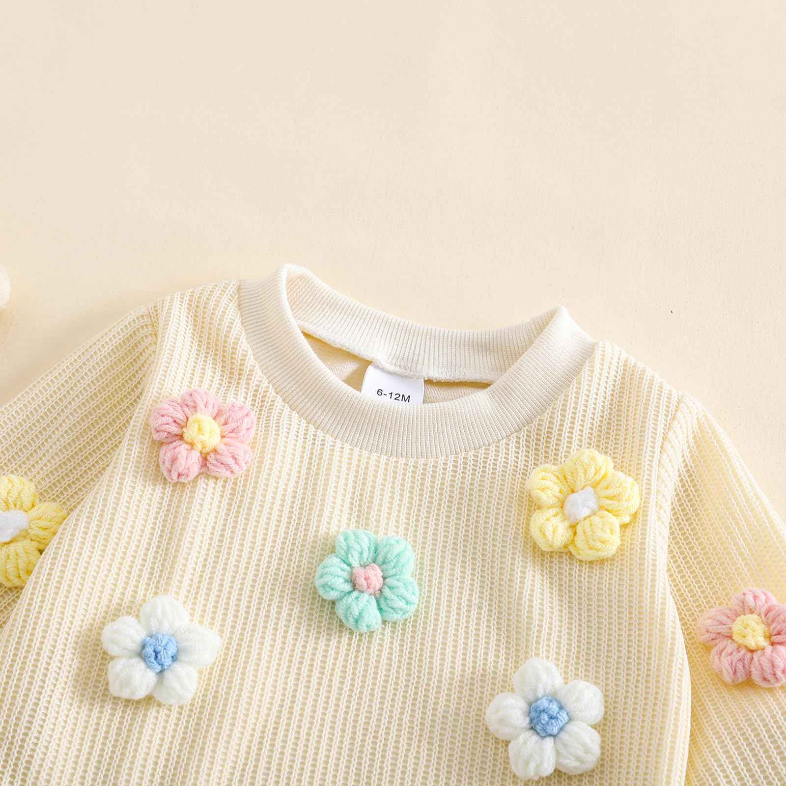 JiAmy Baby Mädchen Kleidung Langarm Top + Hose Zweiteiler Neugeborene Herbst Winter Babykleidung Set Kleinkind Bekleidungssets für 6 Monate-4 Jahre