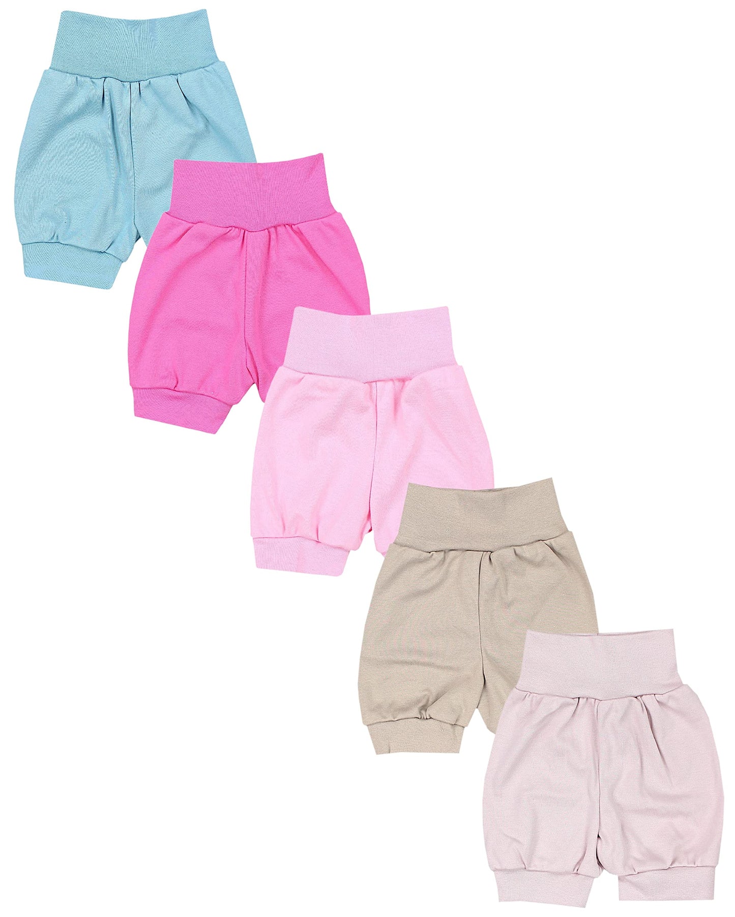 TupTam Baby Mädchen Pumphose Sommershorts 5er Set