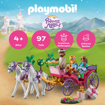 PLAYMOBIL | Princess Magic | Prinzessinnenschloss mit Königspaar | Prinzessinnen Spielzeug | Schloss Spielset | Märchen Spielzeug für Kinder ab 4 Jahren | 71845