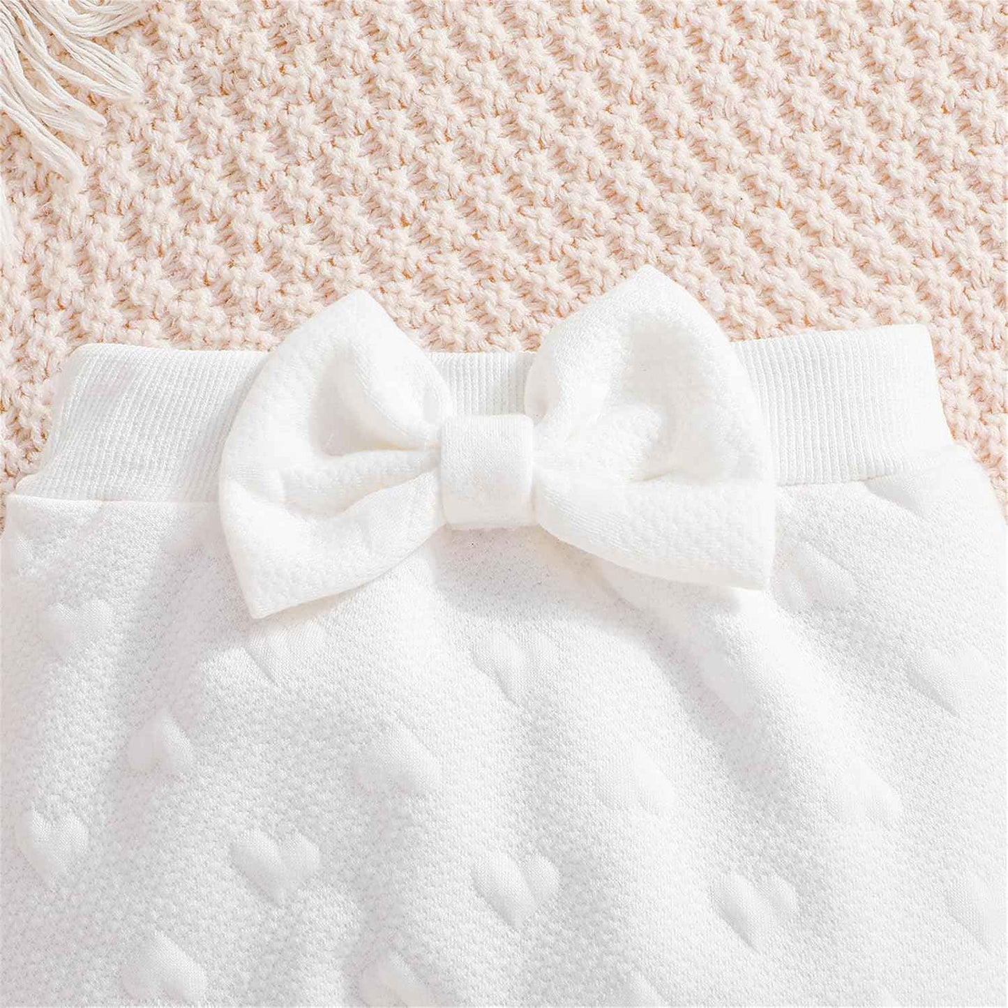 Toddler Baby Girl Outfits Long Sleeve Sweatshirt Top Trousers with Bow Tie Toddler Autumn Winter Clothing Set