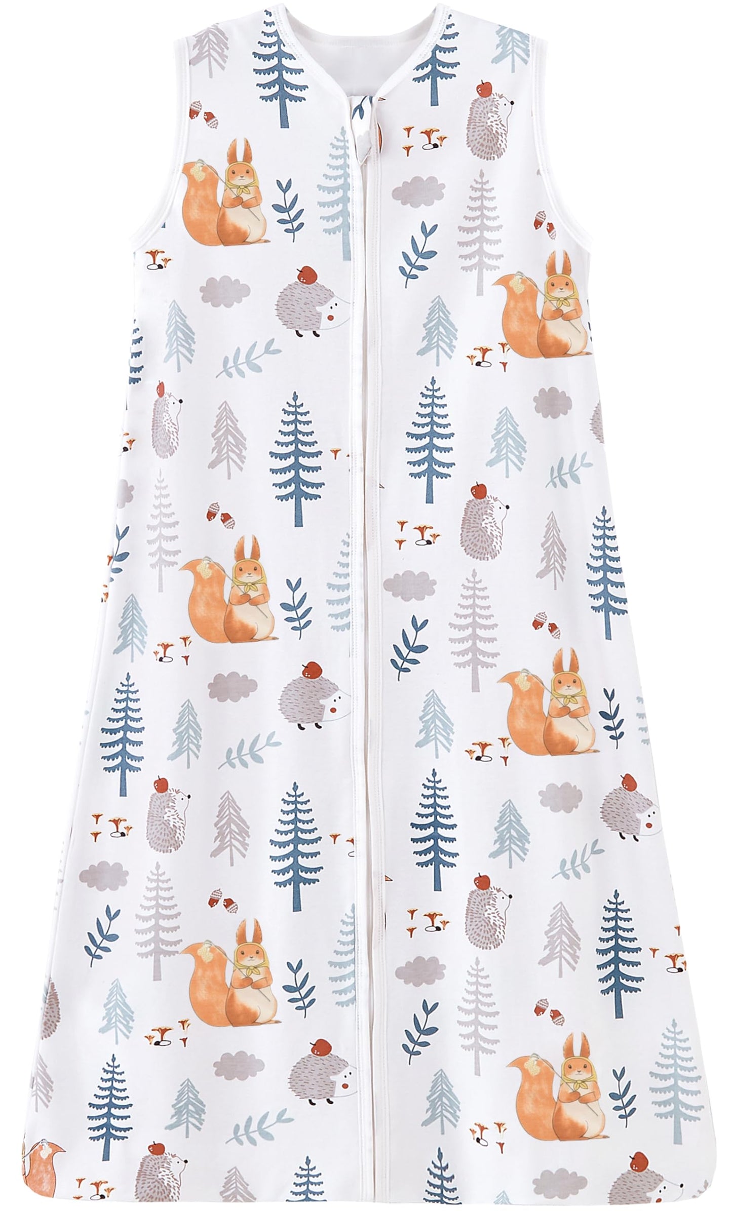 Chilsuessy Summer Baby Sleeping Bag, Small Children’s Sleeveless Pyjamas for Summer and Spring, 100 % Cotton