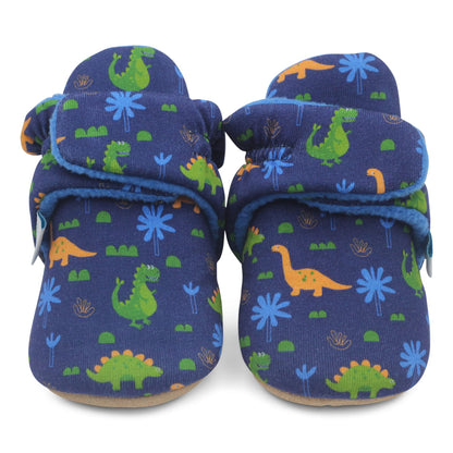 Dotty Fish Baby Winter Boots - Warm Non-Slip Cotton Crawling Shoes with Suede Sole - 0-24 Months