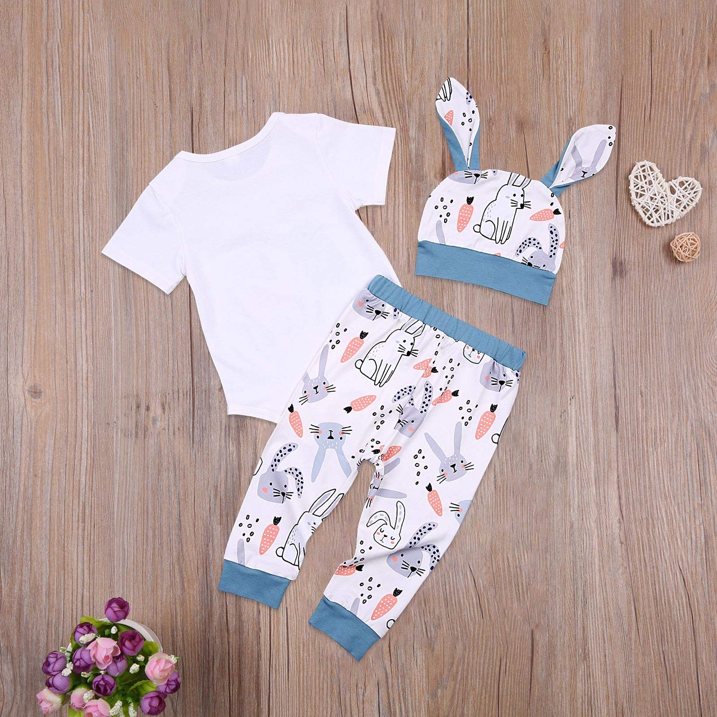 Baby Jungen Mädchen Ostern Kleidung Outfit Osterhase Baby Kleidung Set Körper Top + Hose Neugeborenen Weiche Baby Set Mein Erstes Ostern