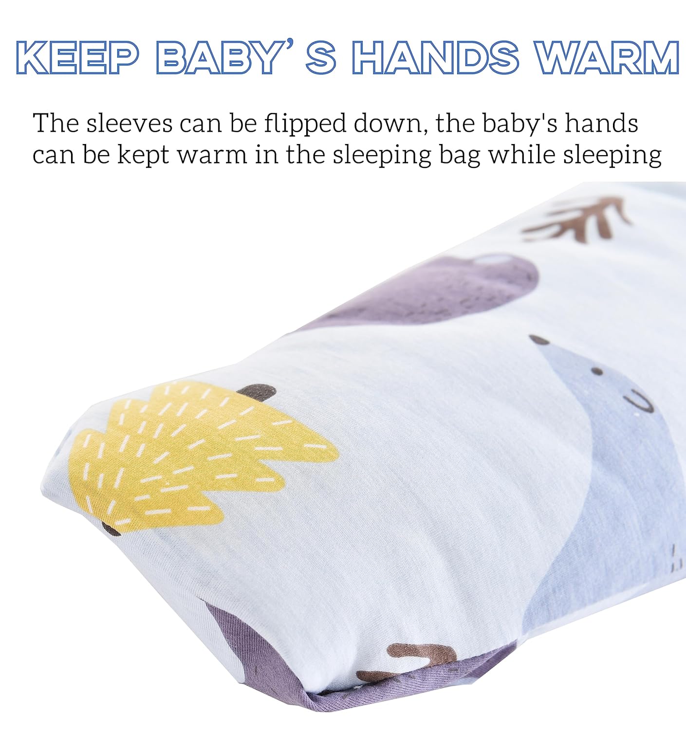 Chilsuessy Baby Sleeping Bag Winter, Removable Sleeves, Warm Lined 3.5 Tog Winter Sleeping Bags, Boys/Girls Sleeping Bag for Toddlers from 6 Months to 6 Years